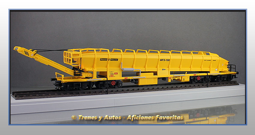 Vagón de transporte y unidad de silo MFS 100 - Plasser & Theurer